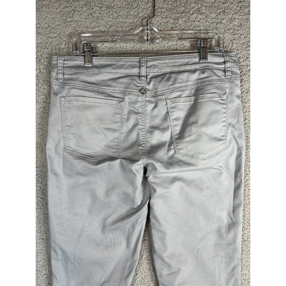 PRANA Jeans Pants Womens 12 / 31 Light Gray/blue KARA Denim Stretch Mid Rise - Picture 4 of 9